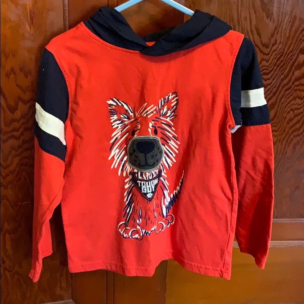Hooded long sleeve shirt